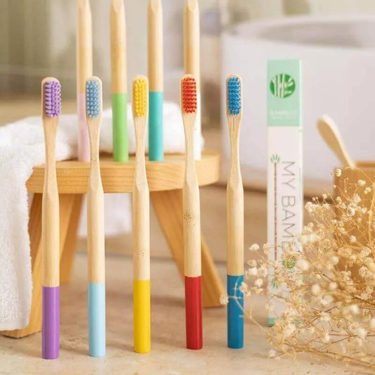Adult Bamboo Toothbrush - Medium Bristle - EcoBeo
