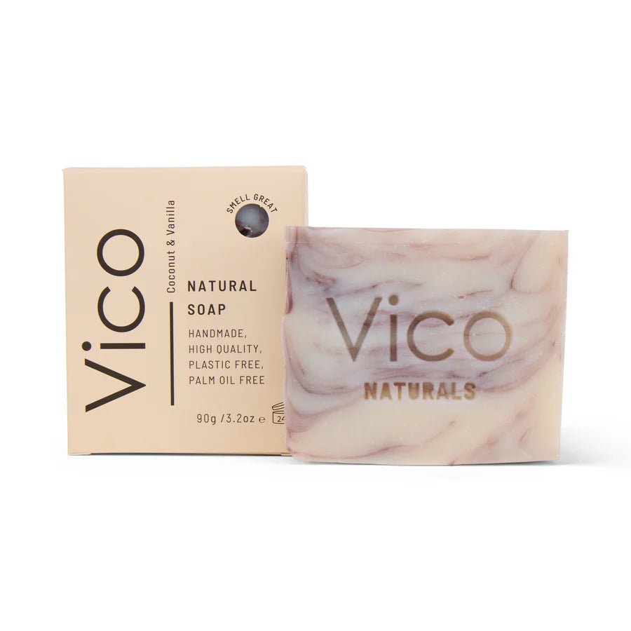 Coconut & Vanilla Natural Soap Bar - EcoBeo