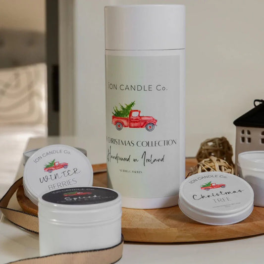 Christmas Trio Candle Gift Box - EcoBeo