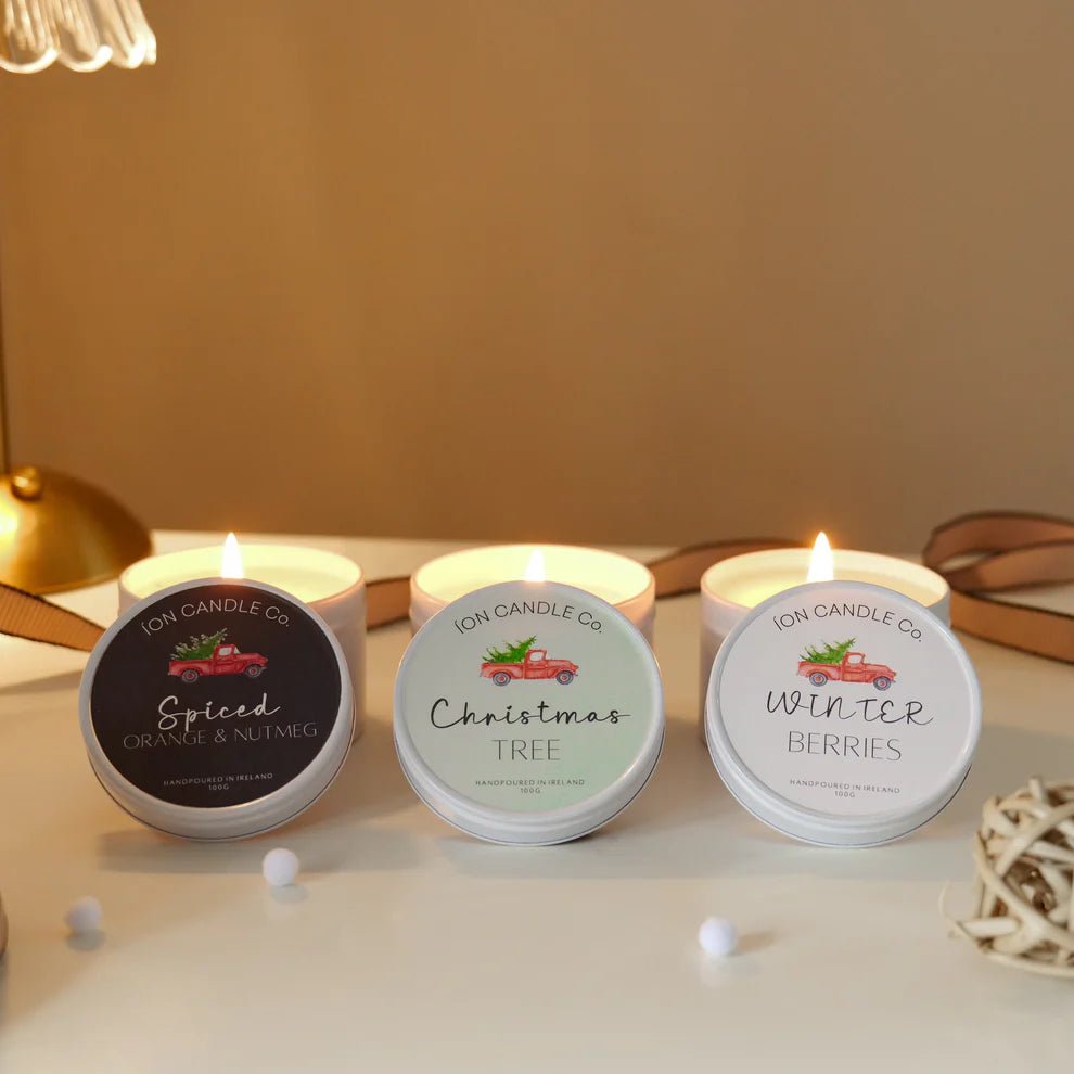 Christmas Trio Candle Gift Box - EcoBeo