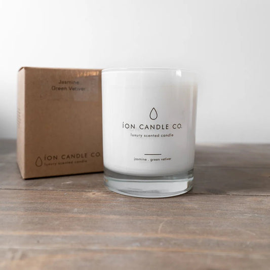 Jasmine & Green Vetiver Candle - EcoBeo