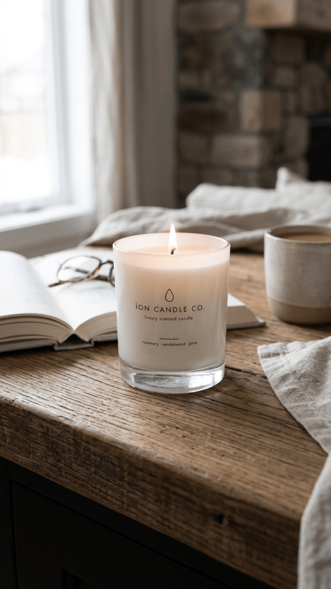 Rosemary, Sandalwood & Pine Candle - EcoBeo