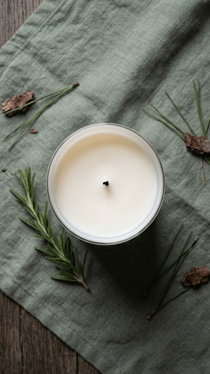 Rosemary, Sandalwood & Pine Candle - EcoBeo