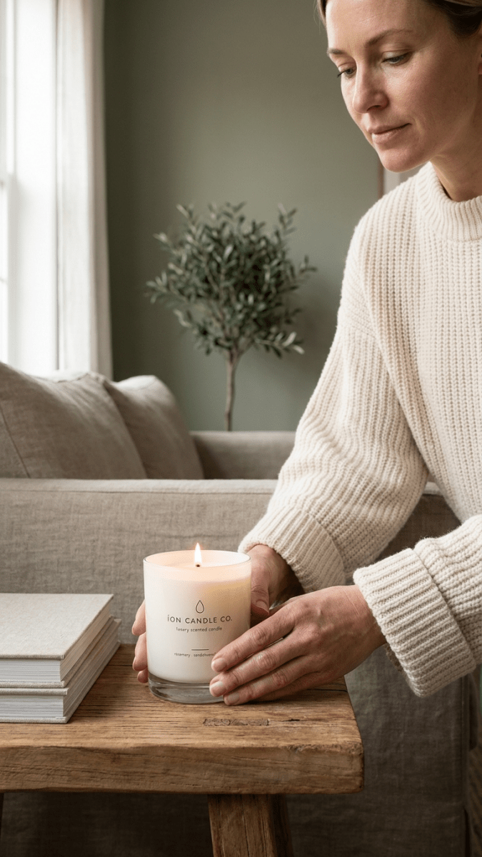 Rosemary, Sandalwood & Pine Candle - EcoBeo