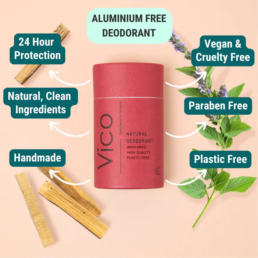 Vico Natural Deodorant – Sandalwood & Patchouli - EcoBeo